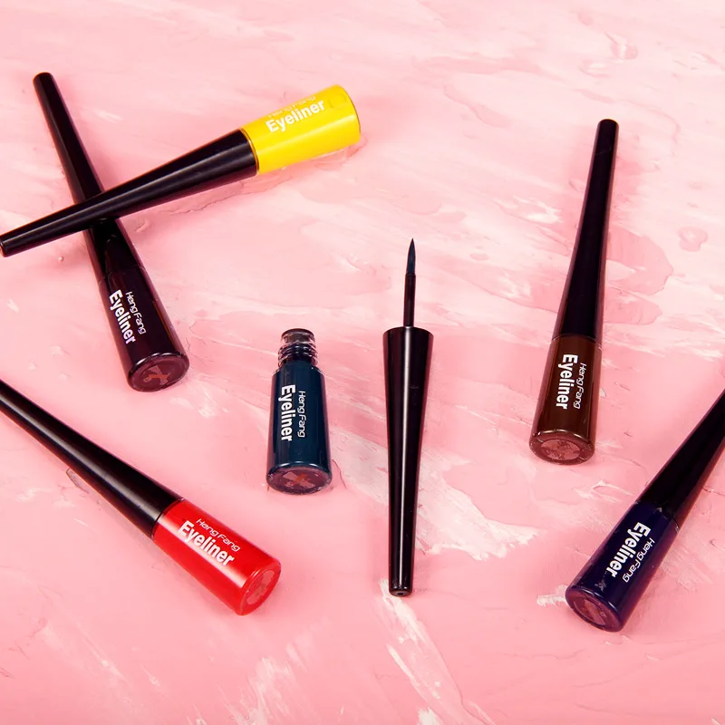 Low MOQ High Quality Longlasting Arabic Eyeliner  Private Label 6 Colors Shimmer Liquid Eyeliner