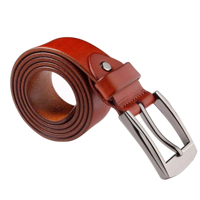 All-match Pin Buckle Casual Formal Fashion Adjustable Genuine Leather Belt