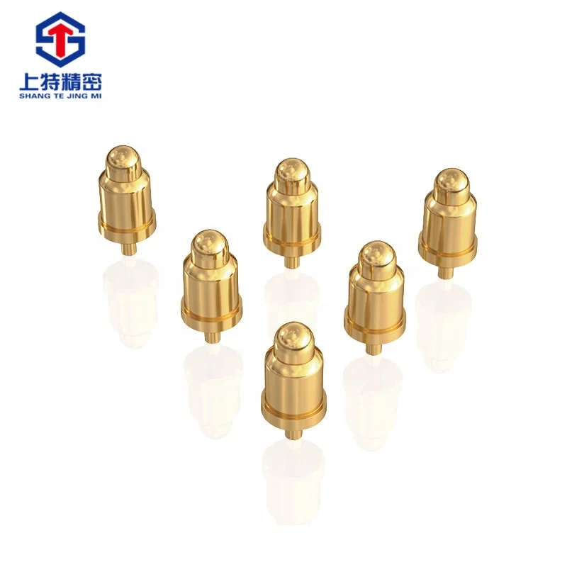 Shangte Best-selling Pogopin Spring Pin Small Elastic Brass Electrical Terminal Gold-plated High-quality Thimble Connector
