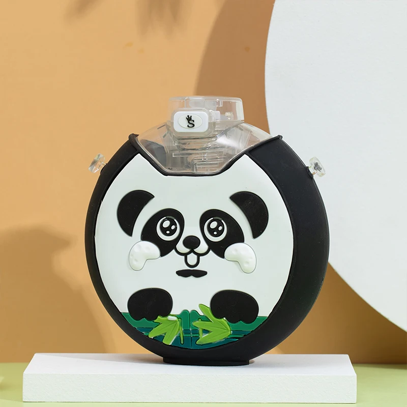 child Sport Water Bottle 380ml Silicone Accessories Customized Logo animal Style Outdoor kettle