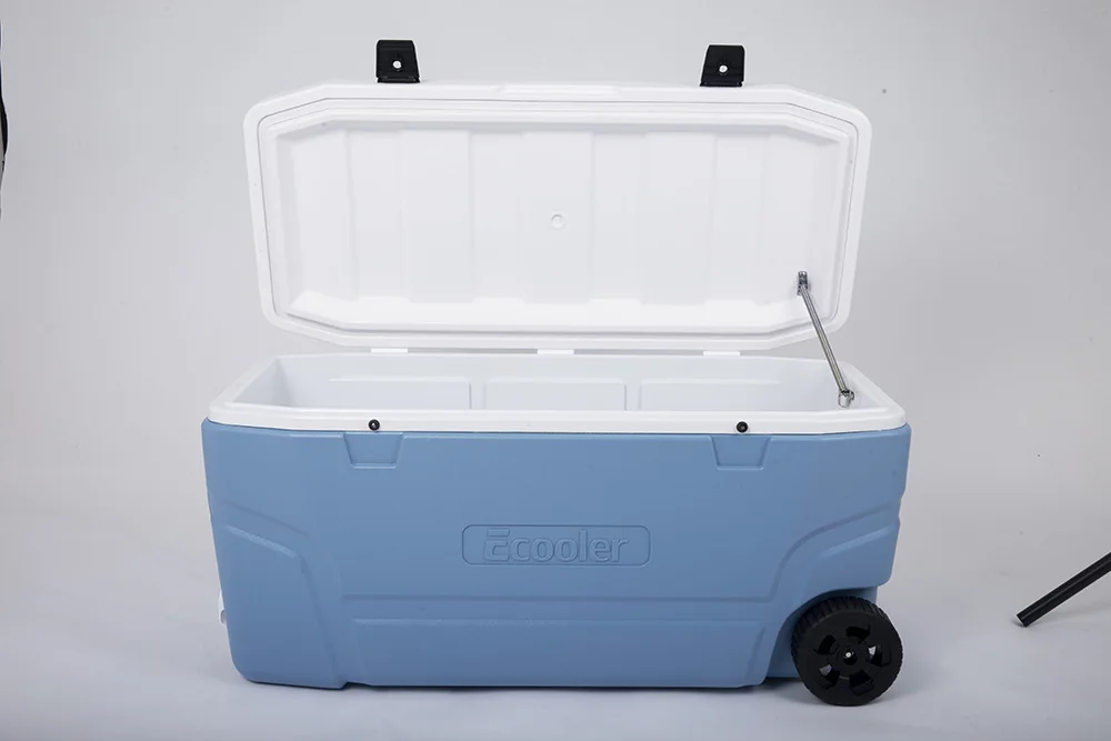 Large capacity outdoor sea fishing incubator with wheel cooler box