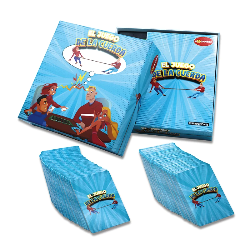 High quality design paper card board game customized personal party family table card board game with colorful box