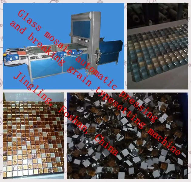 
The low carbon glass mosaic press granulator 