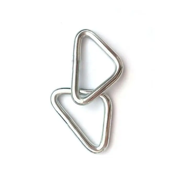Custom Manufactures Carabiner Metal Stainless Steel Triangle Clip for Trampoline