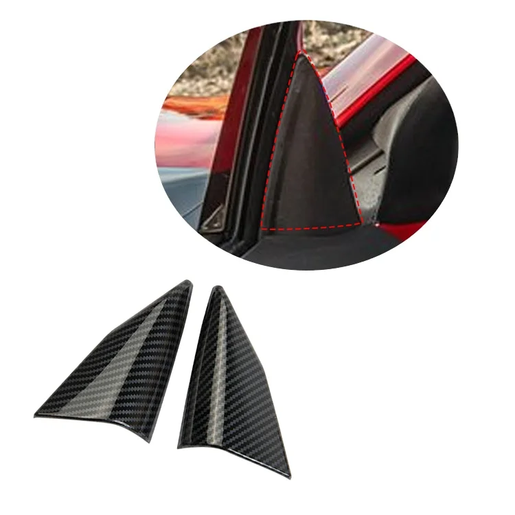 Углеродное волокно для автомобиля, треугольная крышка, Накладка для 2020 -2022, аксессуары для chevrolet c8 corvette