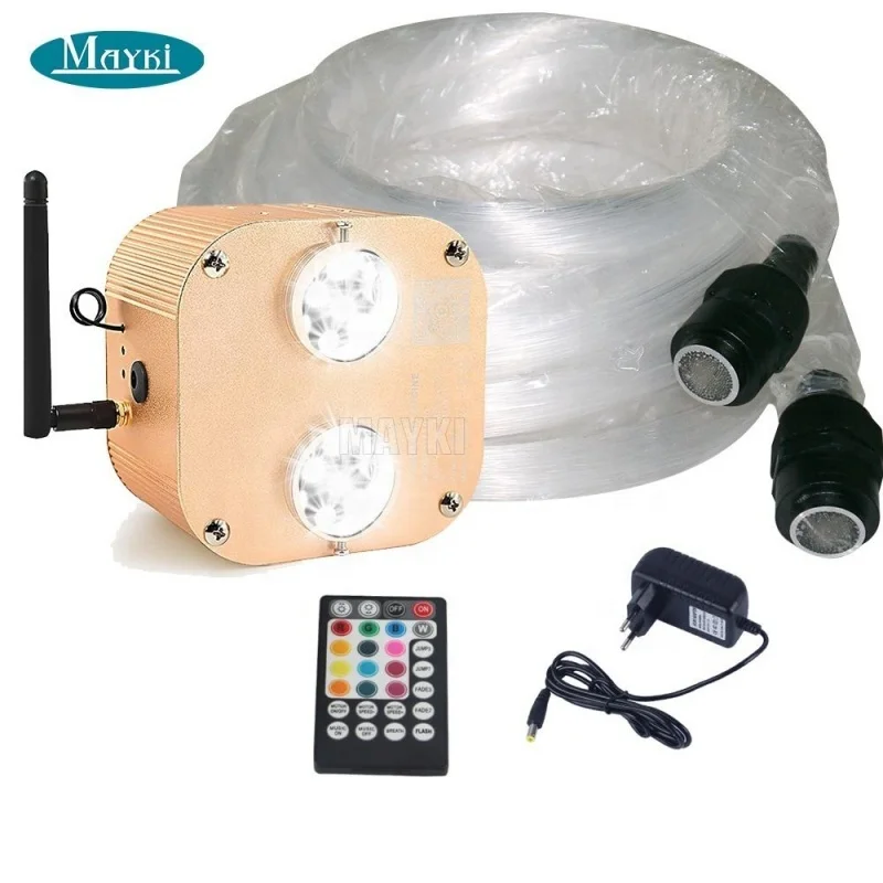 20w dual heads led fiber optic light source RGBW twinkle led light engine fibre optic illuminators