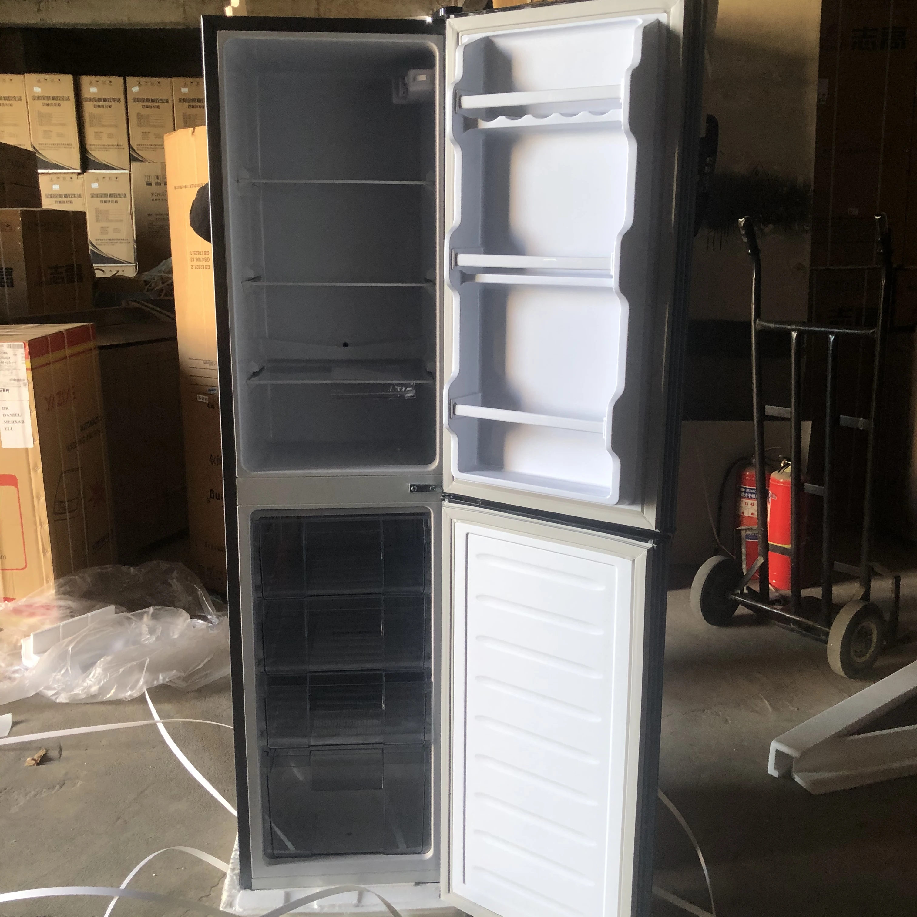 226L Combination cabinet display commercial top Refrigerator bottom deep freezer for sale home refrigerators