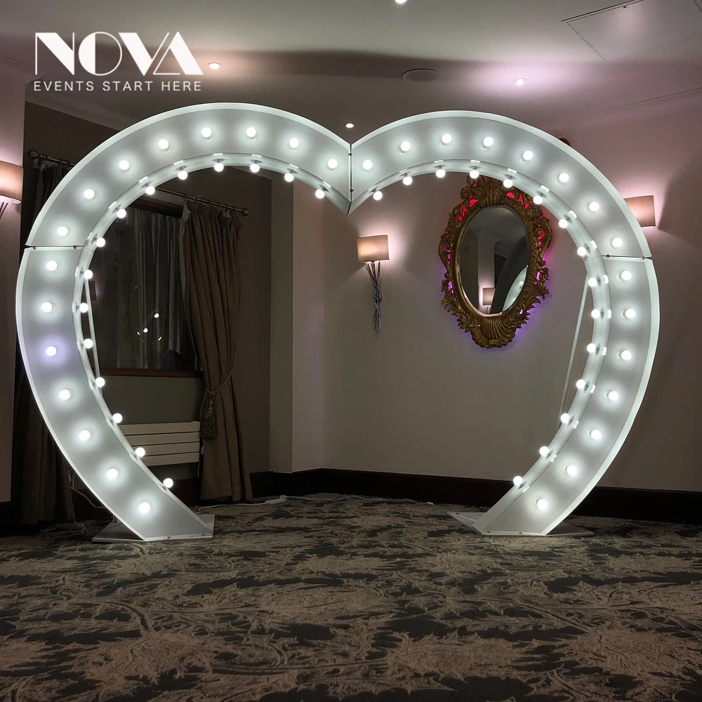 Outdoor Led Arch Loving Heart Shaped For Wedding Christmas Decoration