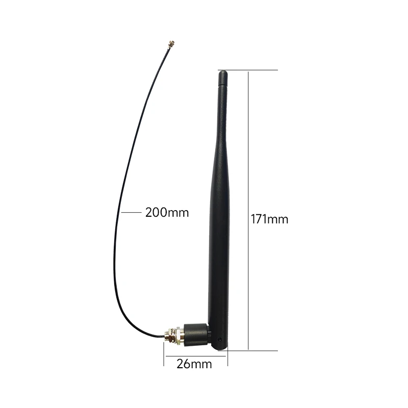 TX2400-JKS-IPX20 5dBi high gain wireless communication antenna 2.4GHz Bendable glue stick antenna indoor outdoor omni antenna
