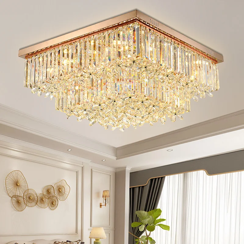 modern luxury k9 crystal chandelier lighting gold chandeliers pendant lights