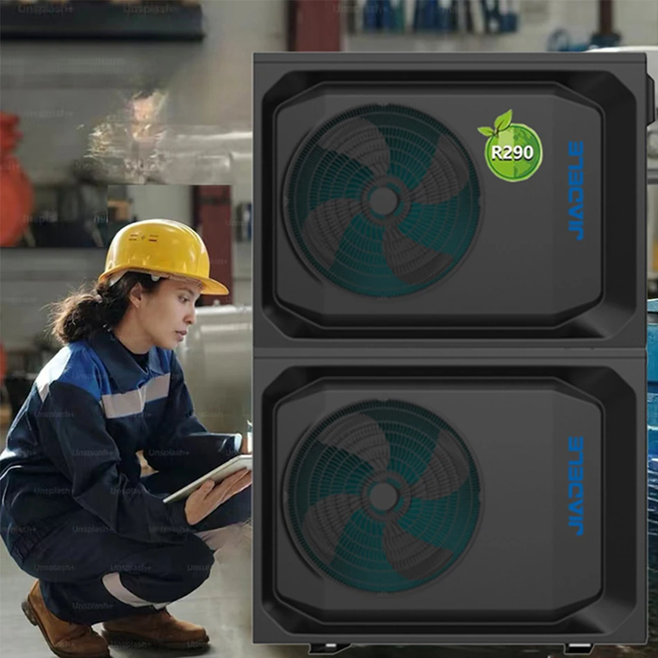 JIADELE New Energy WIFI ERP A+++ R290 Monoblock Heat Pump Air To Water DC Inverter EVI Air Source Heat Pump Heating Cooling