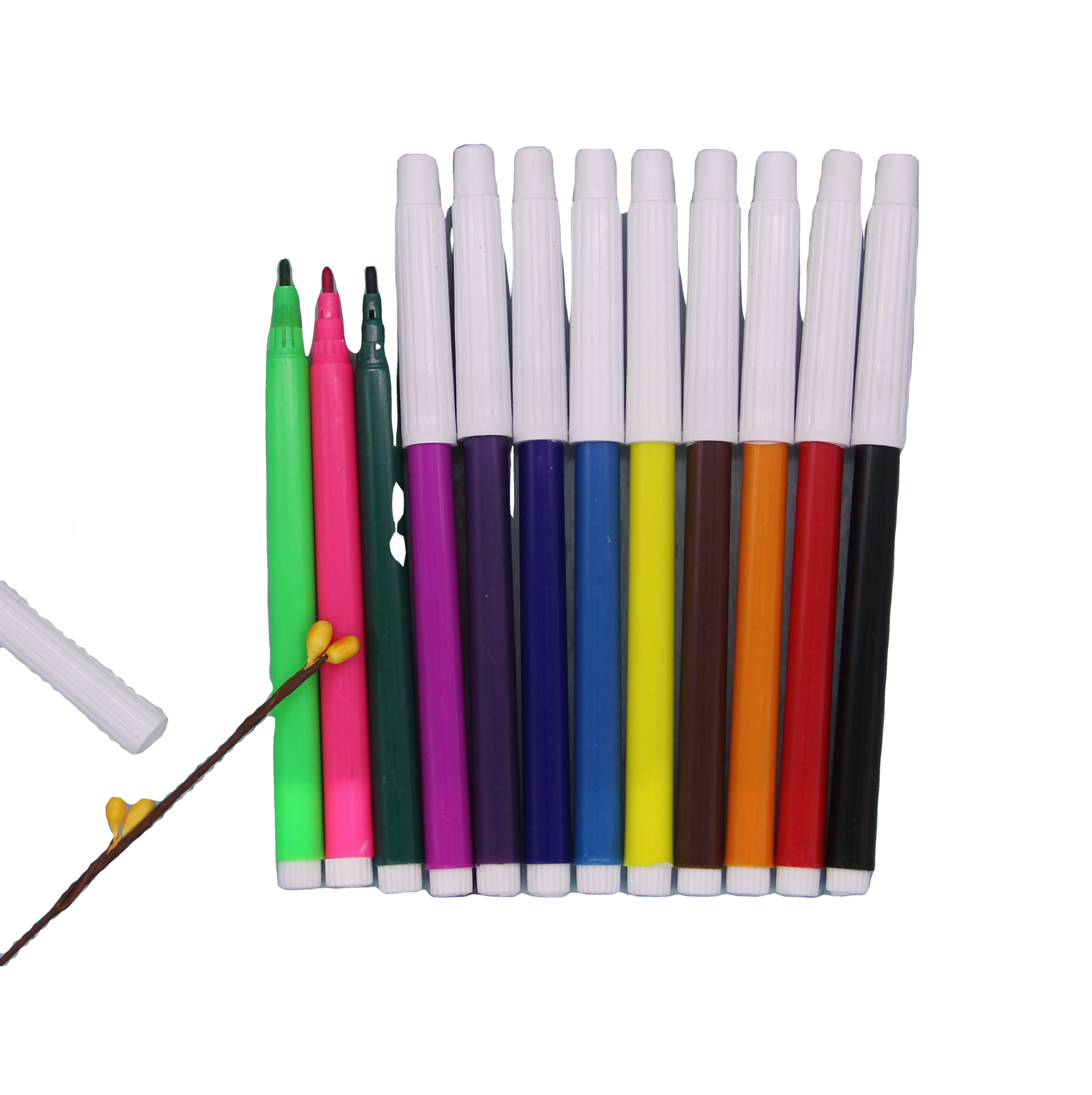 Factory direct multi color felt tip watercolor pen cheap washable color marker pens for kids