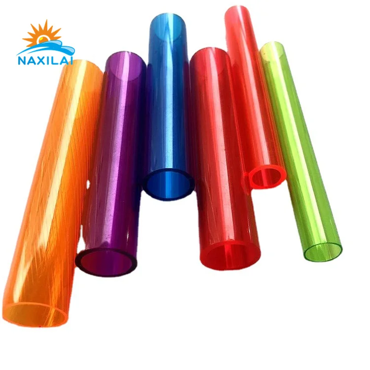 NAXILAI round polycarbonate led diffuser tube blue led tube polycarbonate 8 polycarbonate tube