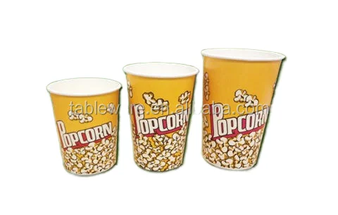 32oz custom printed popcorn bucket