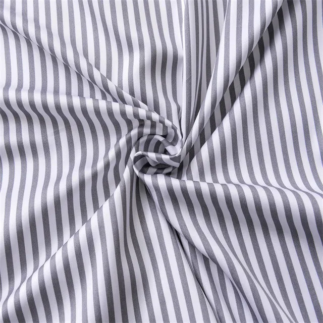 Strips Printed bamboo viscose bed  sheets  bedding set  wholesale bamboo bed sheet OEKO-TEX Certification