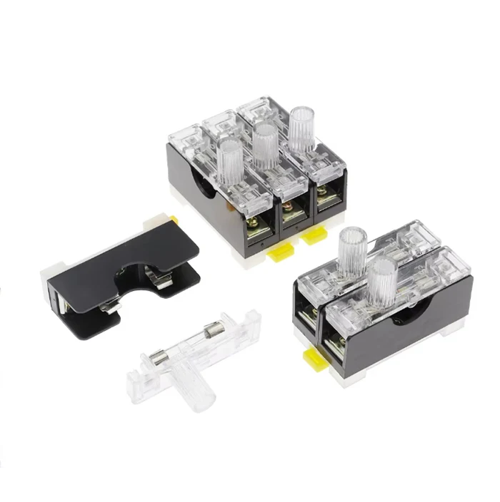 6X30mm 220V Glass Fuse Holder FS-101 FS-102 FS-103 Din Rail Mount Single Pole 6*30 Fuse Casing 1A ~ 20A