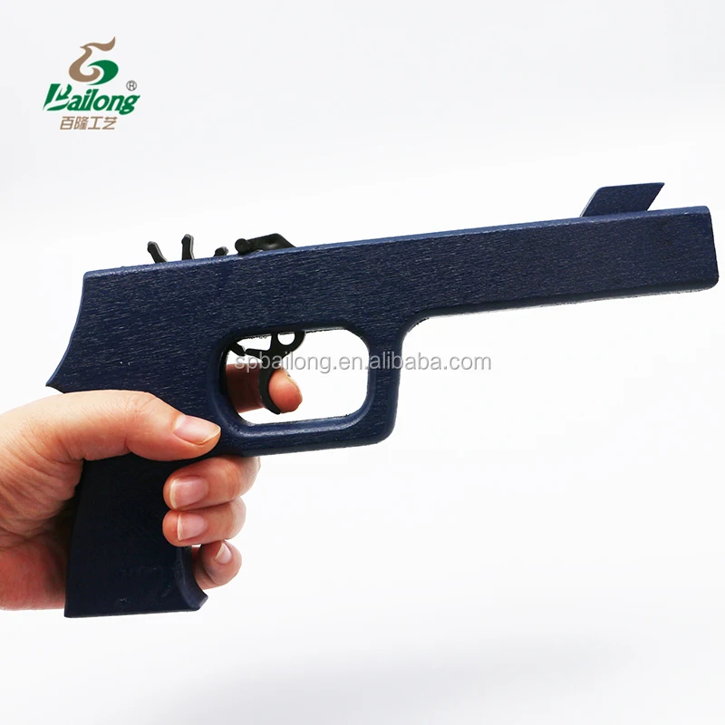 Best selling kids outdoor shooting game rubber band gun pistol pistolas wood toy gun