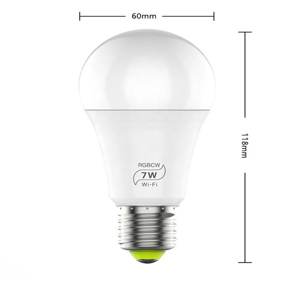 Wifi Smart Multi-Color LED Light Bulb for Amazon Alexa/Google Home App Control