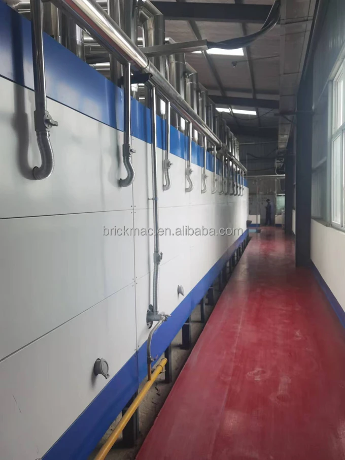 industrial tunnel kilns Natural Gas Combustion System Clay Soil Red Mud Red Earth Mud Soil Bricks Machinery Product