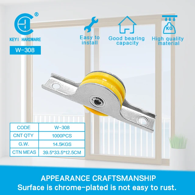 Лидер продаж железный шкив W308 аксессуары для окон и дверей алюминиевый оконный ролик ближневосточный рынок оконная