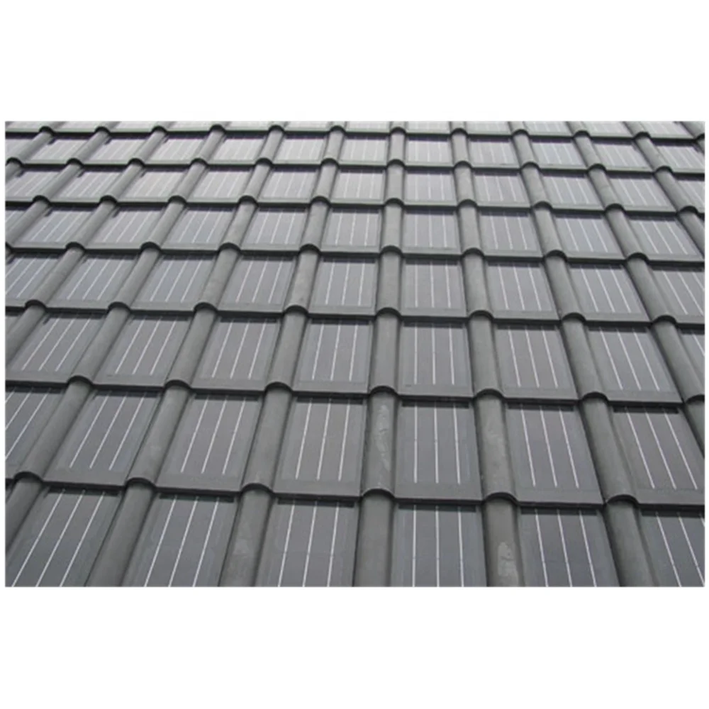 Good price Spanish type-S solar tiles roof off-grid BIPV solar roof shingles 10kw solar roof system with photovoltaic tiles