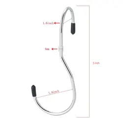 10 Pack Black Metal S Shaped Hooks for Hanging Plants Metal Hooks for Hanging Clothes StainleColor can be customized