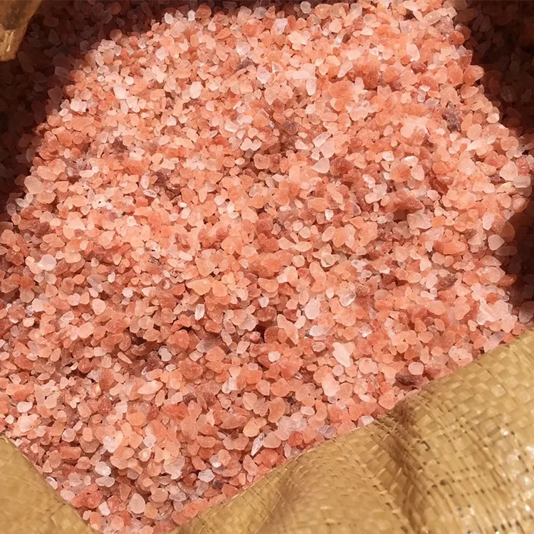 Food Grade Natural Crystal Raw Rock Crushed Fine Crain Power The Himalayan Pink Salt Pakistan for Cooking