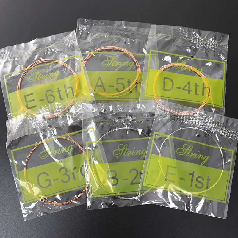 Аксессуары для музыкальных инструментов набор струн гитары 123