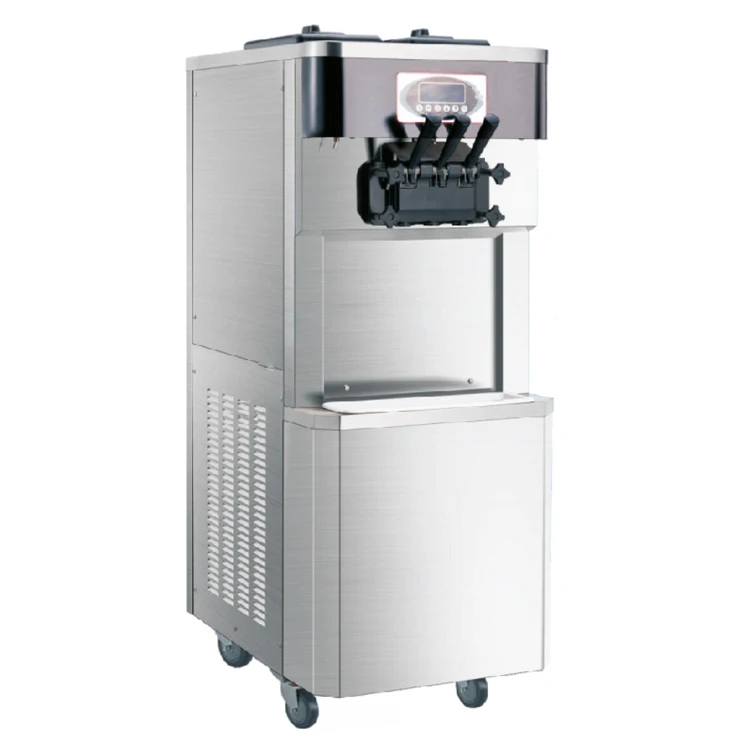 Free standing 3 flavors gelato making machine 220V 110V commercial soft ice cream maker machine