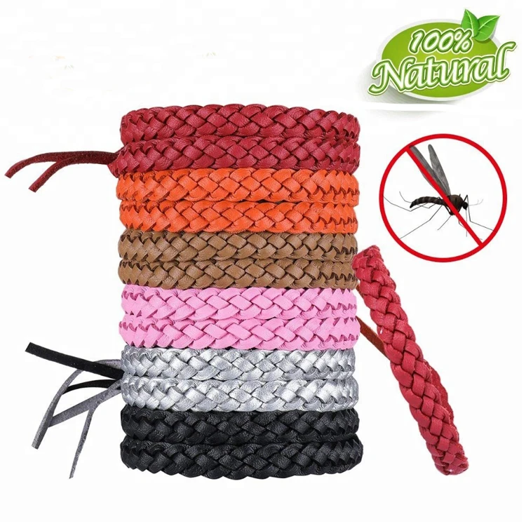 anti mosquito Bracelet camouflage flower fragrance anti mosquito Bracelet Leather Mosquito Repellent Bracelets Pest Control