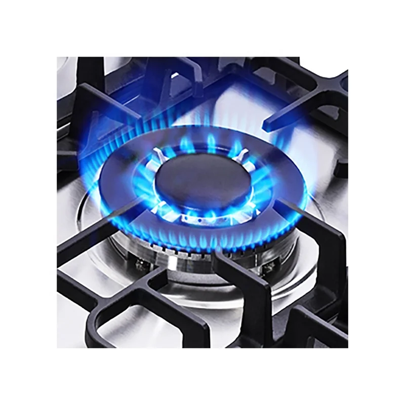 OEM ODM Gas Hob Kitchen Stainless Steel 5 Burner Gas Cooker