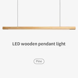 Nordic Wood Pendant Lights LED Modern Pendant Lamps for Dining Living Room Kitchen Office Shop Bar Cafe  Suspension luminaire