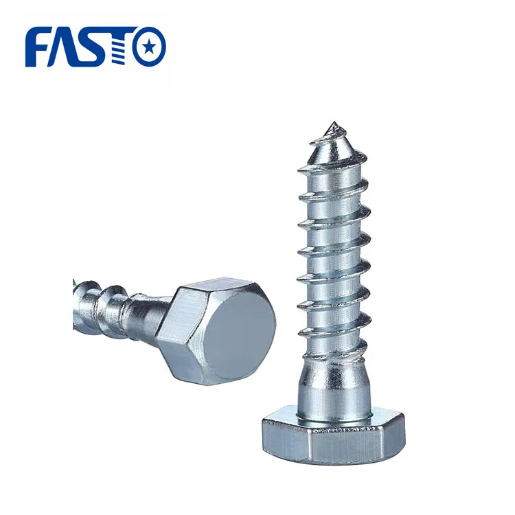 Customized Factory Supply Wood Construction Screw For Furniture DIN 571 Wood Screw Fasteners