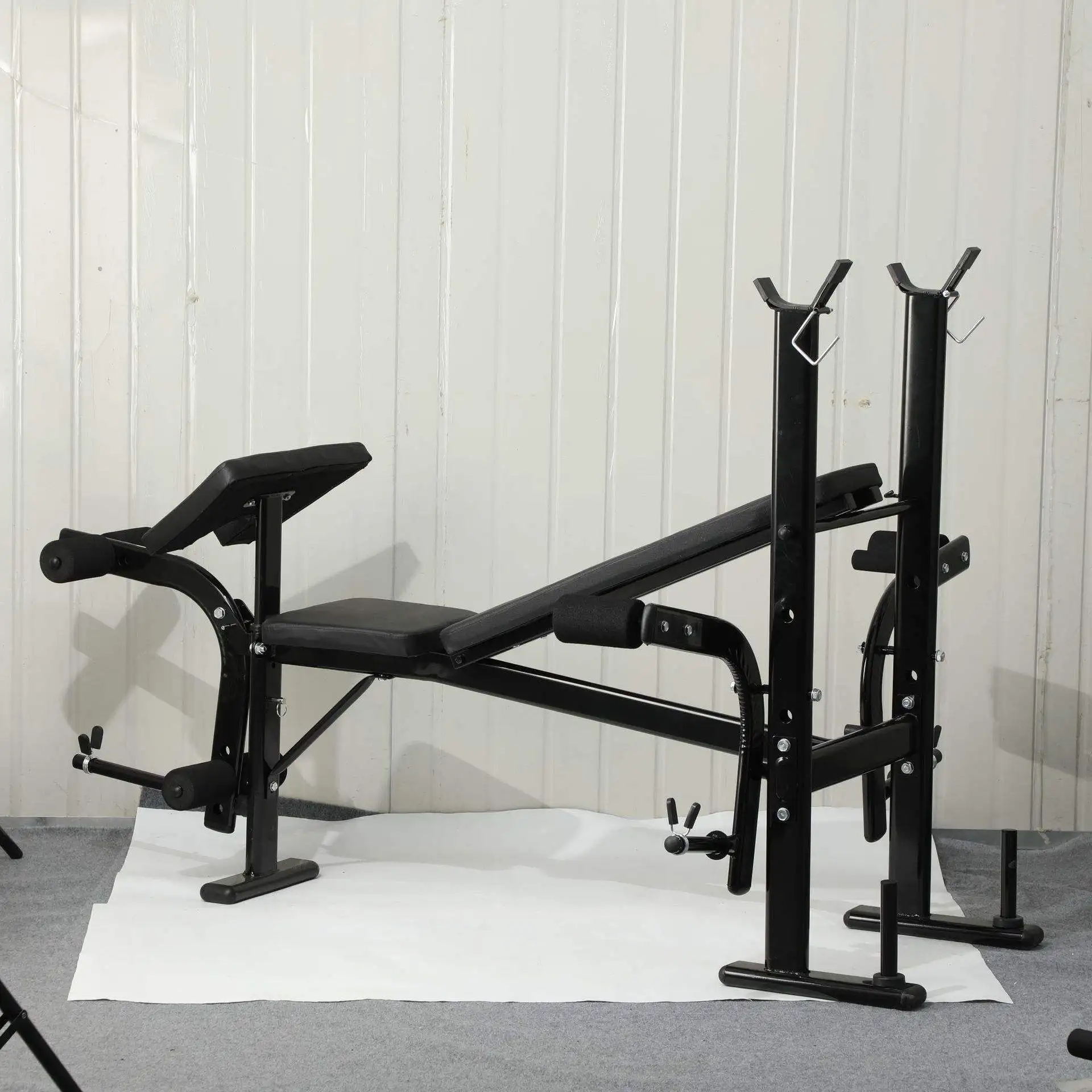 DHZ Adjustable Bodybuilding Bench with Dumbbell Rack for Chest Press Decline Press & Decline Bench Drill in Gymnasiums