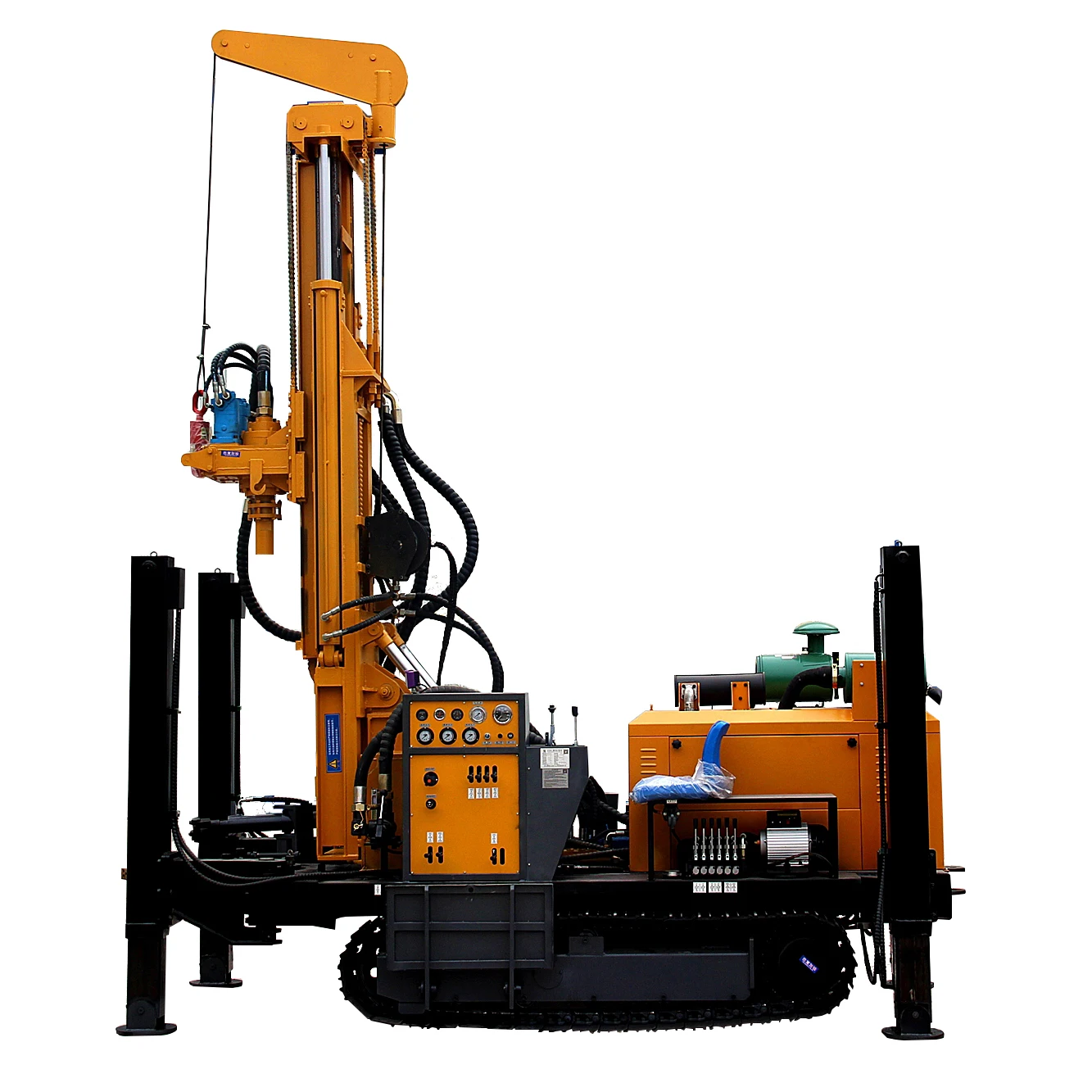 Penumatic rotary 260m 300m 350m depth air drilling rig water well drilling rig