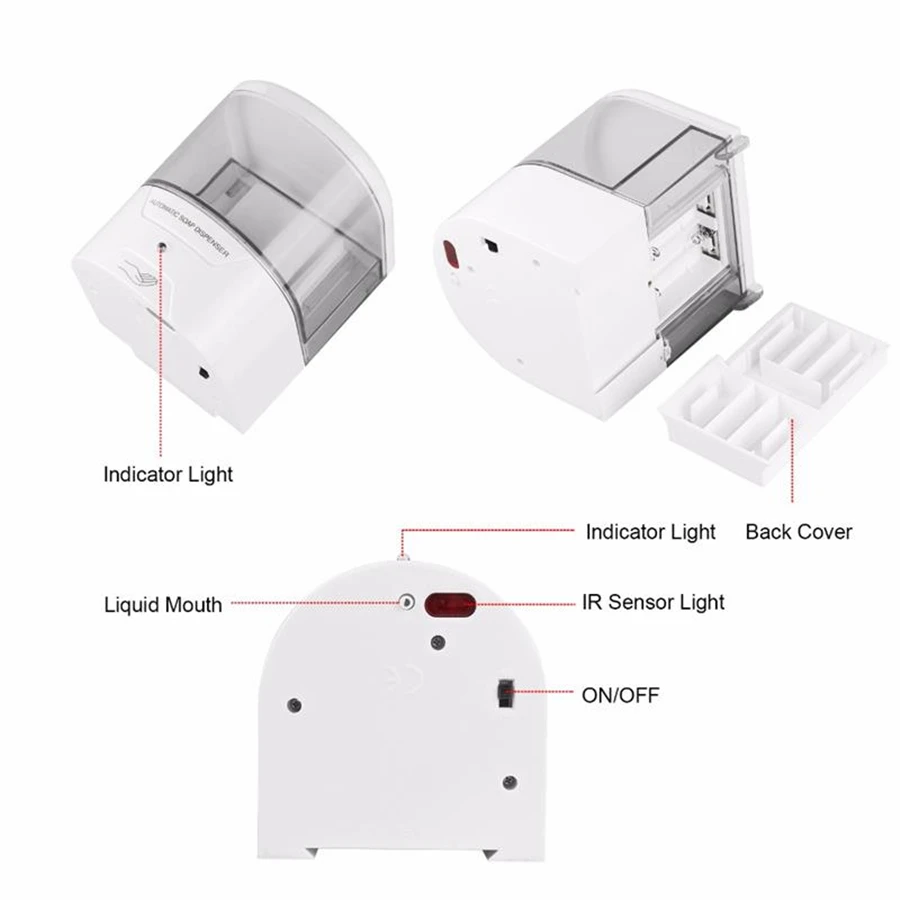 Wall Soap Dispenser, Automatic Soap Dispenser & Automatic Hand Wash Dispenser
