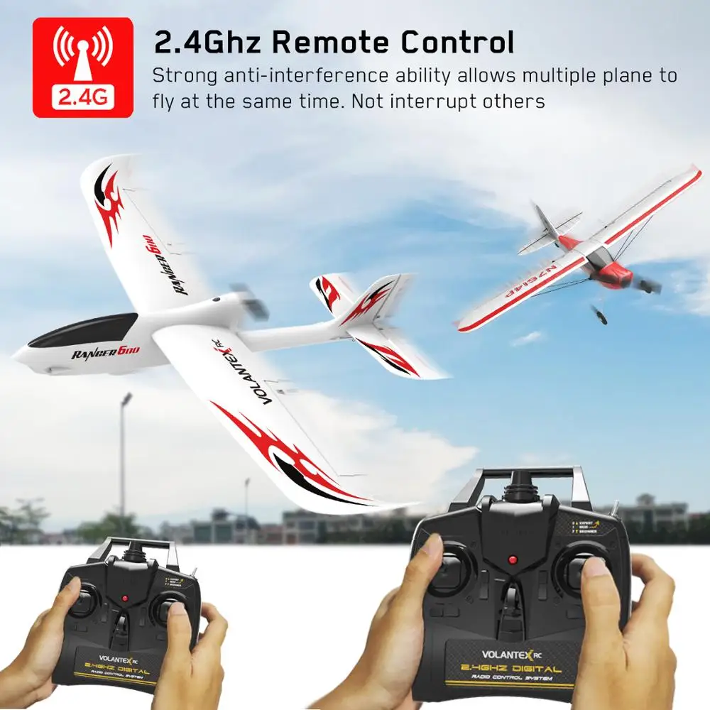 Top Hot Sale High Grade Volantex RC 2.4GHz Remote Control Aircraft 6 Axis Gyro Stable Fly RC Glider Airplane Outdoor Toys