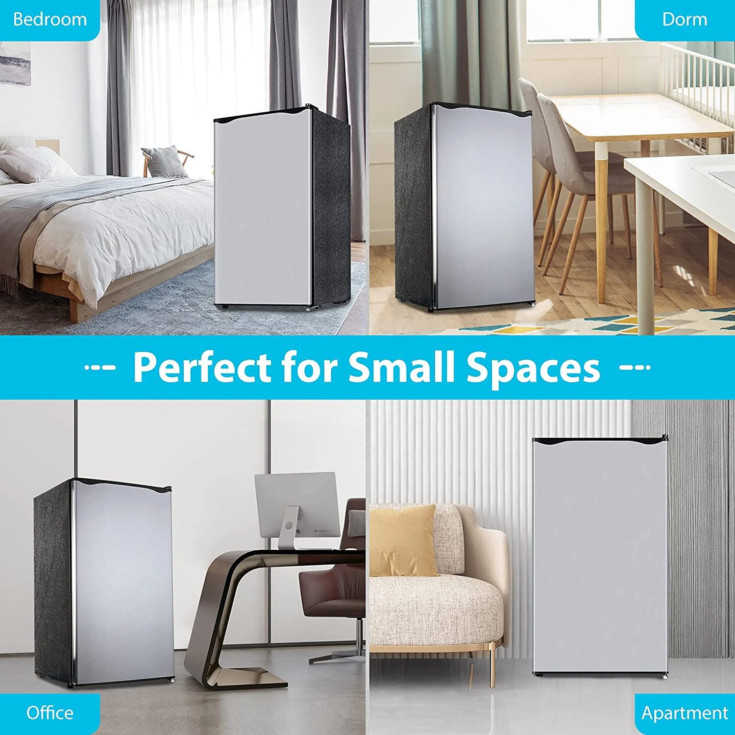 Factory Direct 90L Small Household Office Single Door Compact Refrigerators with Freezer