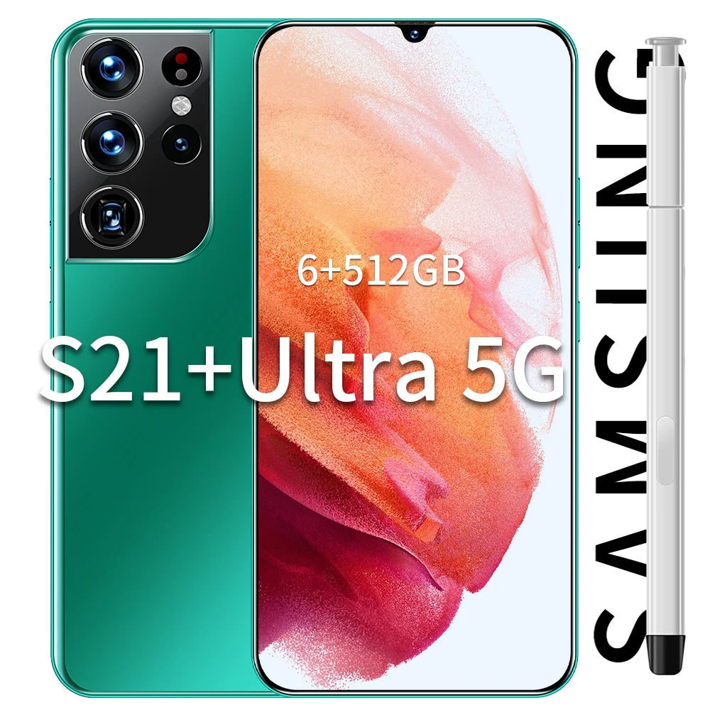 Смартфон S21 Ultra 16 + 512 ГБ Android со стилусом 4G 5G