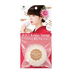 Japanese healthy 100% natural face konjac facial sponge for clean face and body