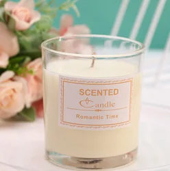 Ins Romantic Glass Scented Candle Soy Wax Creative Design Luxury Wholesale Scented Candle