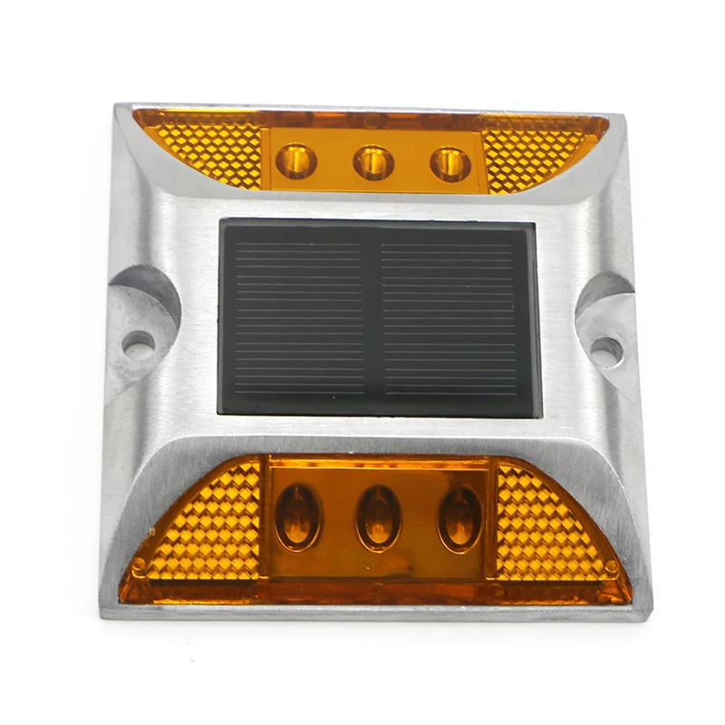 driveway marker barricade light aluminum solar road studs IP68 LED aluminum cat eyes