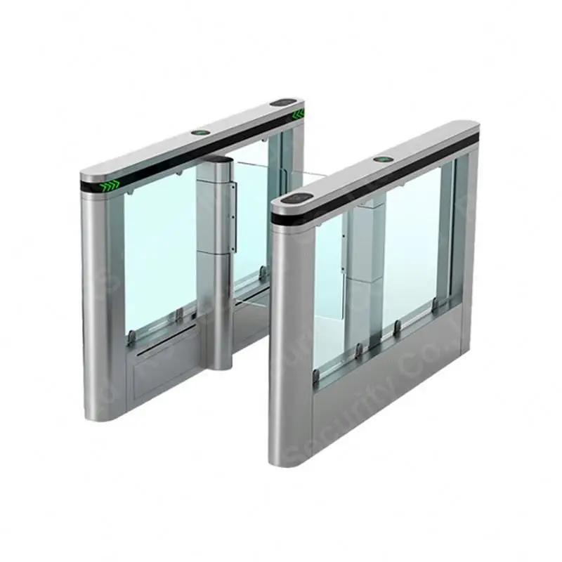 
access control flap half height tripod 304 stainless steel DC swing barrier turnstile tripod with finger print time attendance 
