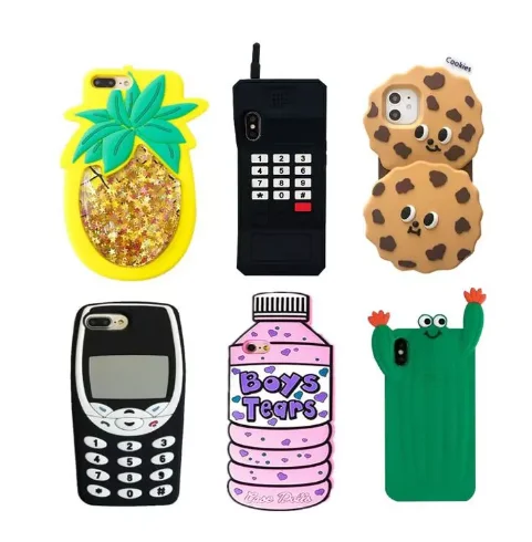 New Fashion Cute Cartoon Design For iPhone X Case Hot Trendy Chic Cool 3D Soft Rubber Silicone Cover For iPhone X