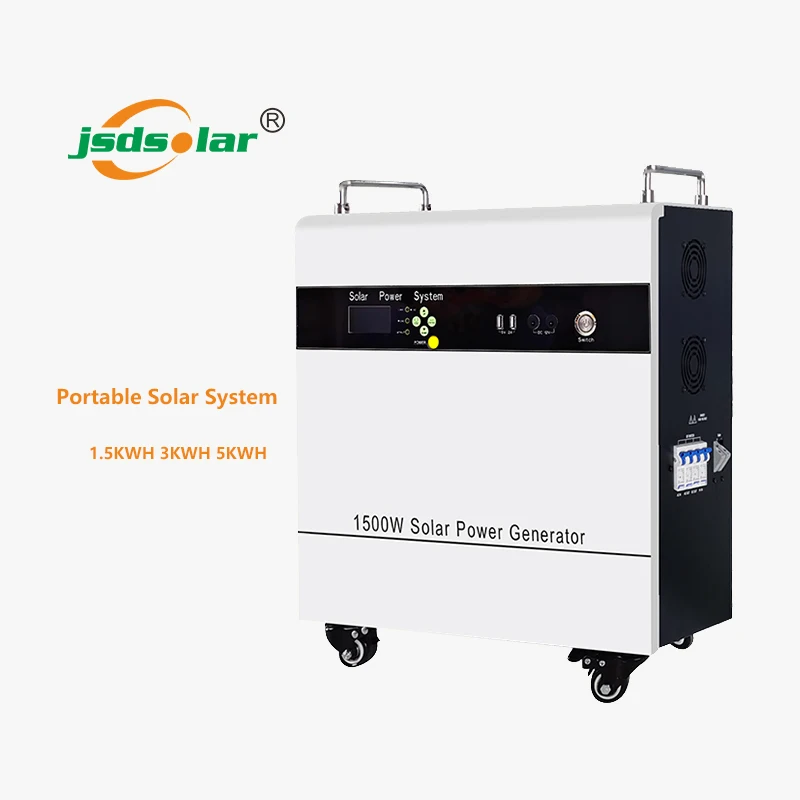 Jinsdon 1.5kw 3kw 5kw portable off grid solar power system home concentrated solar power system 1500 3000 5000 watts commercial