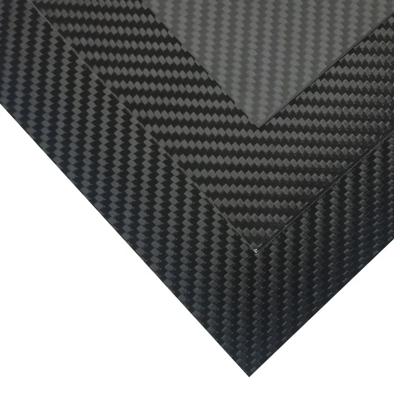 High strength light weight custom sheet 3k twill plain cnc carbon fiber plate