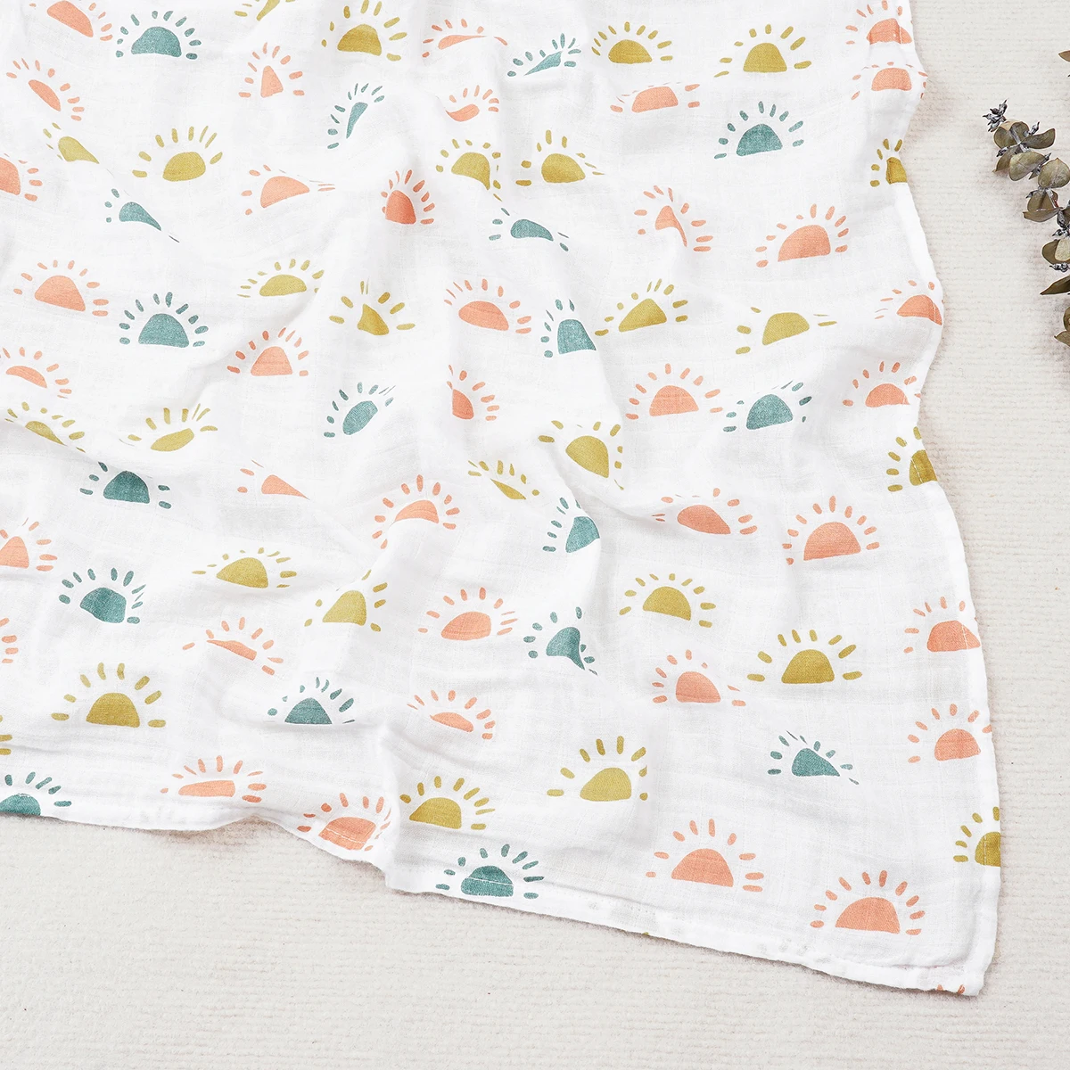 Manufacturer Muslin Swaddle Blankets 120 cm 100% cotton Soft Baby Muslin Blanket