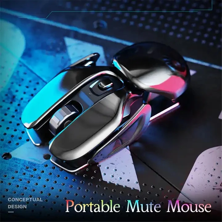 PX2 металла 2 4G Беспроводная перезаряжаемая Mute 1600 точек на дюйм мышь с 6 кнопками для портативных ПК компьютер игровой ноутбук дома и офиса водонепроницаемый коврик