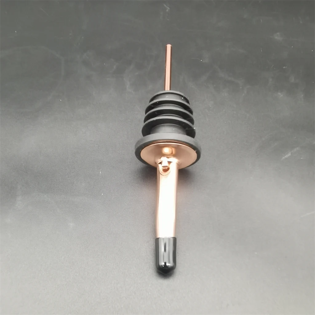 Hot best seller custom Stainless Steel Rose gold stainless steel liquor oil bottle wine aerator pourer and stopper with cover