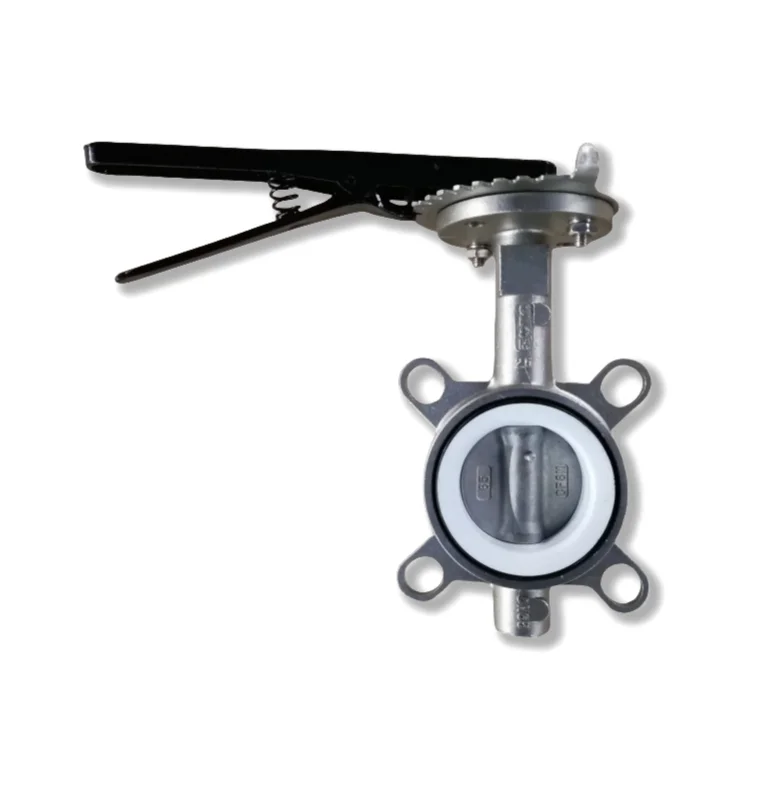 2.5 inch Stainless Steel CF8M CF8 Wafer Type Butterfly Valve Connection to Pn10/Pn16/Cl125/Cl150/JIS 10K